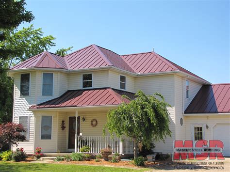 burgundy metal roofing